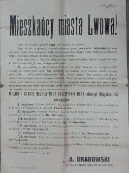 1916/Lwów-Szczepienie ospy